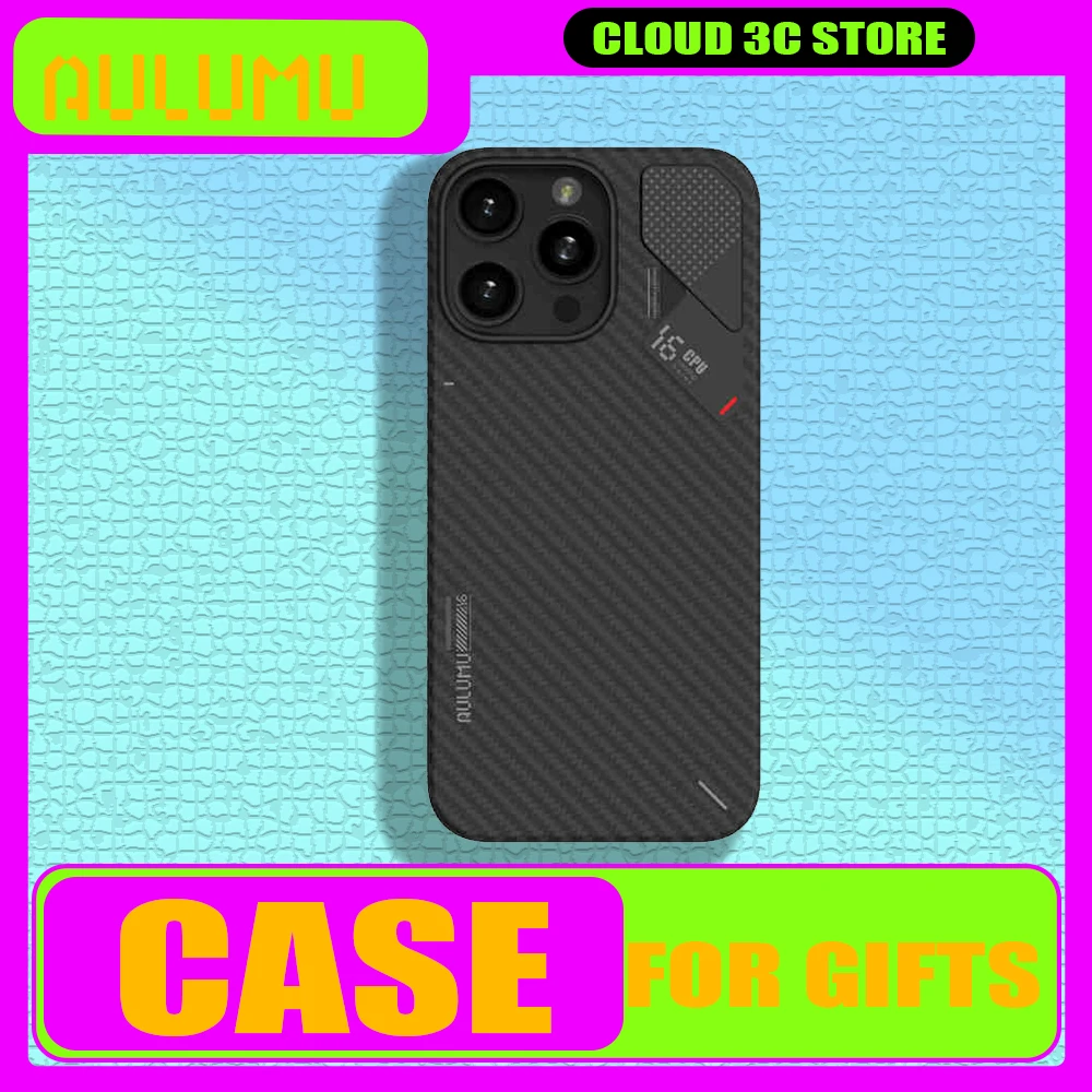 Чехол AULUMU из арамидного волокна чехол для iPhone16ProMax Magsafe магнитная беспроводная