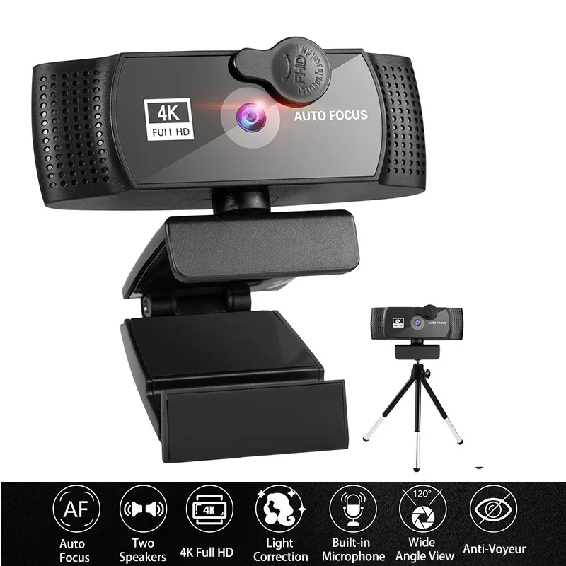 

Webcam 4K Web Camera 1080P For Computer USB Webcam Full HD 1080P WebCamera With Microphone Privacy Cover For Youtobe Mini Camera