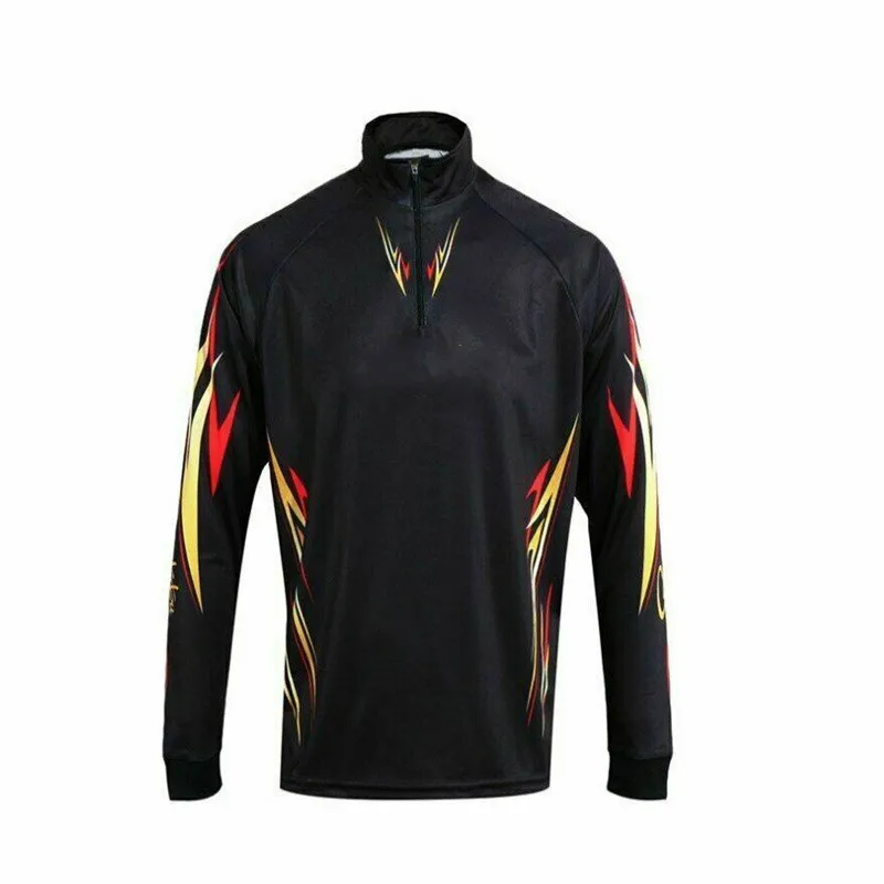 2023 Hot Selling Men's Fishing Jerseys Quick Drying Sun Protection Fishing Shirts Anti-UV Fishing Clothing With Zipper