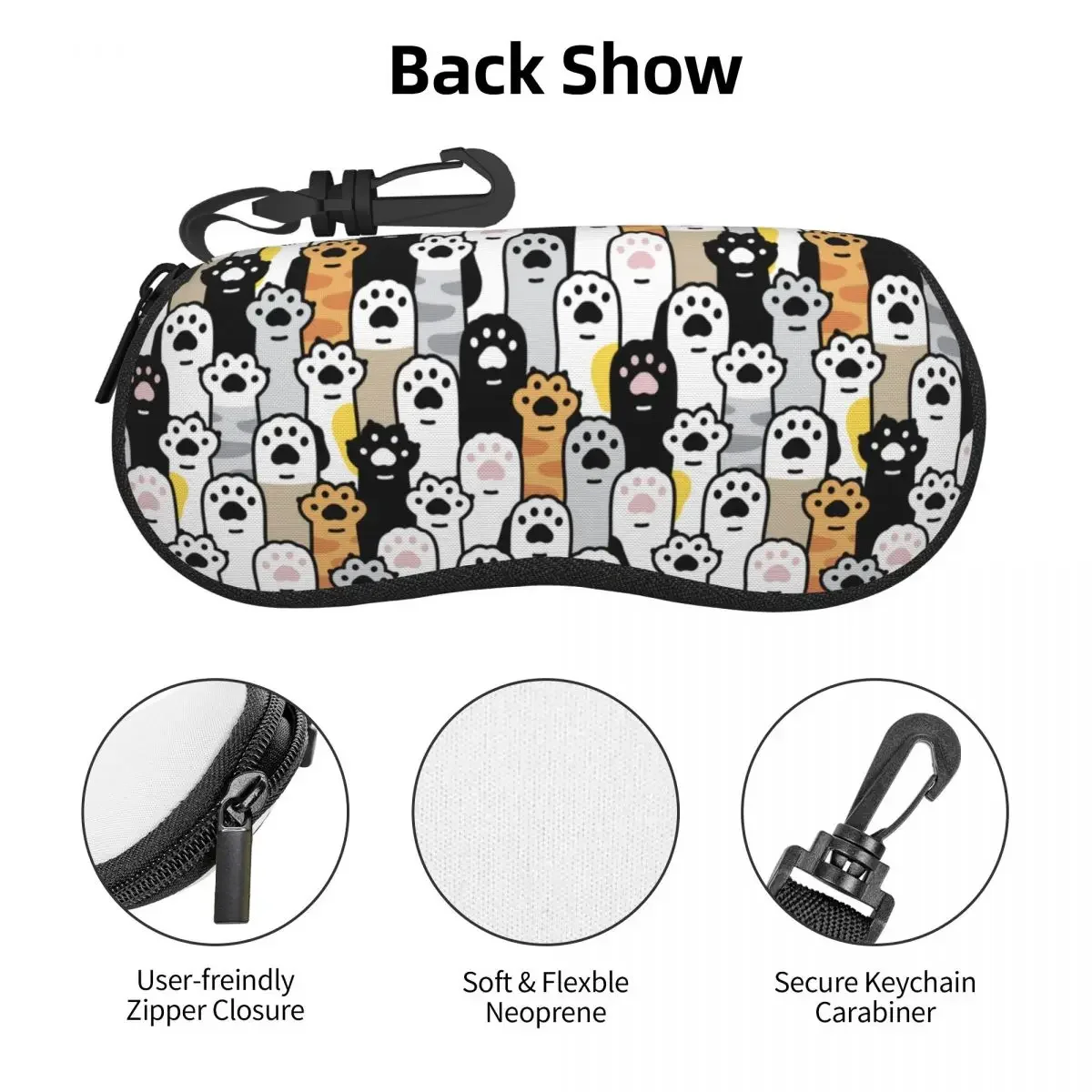 Изготовленные на заказ солнцезащитные очки с изображением кошачьей лапы мягкие