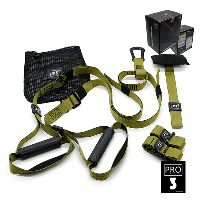 

High Quality Suspension Training Resistance Bands Set Hanging Straps Workout Sport Home Fitness Equipments Spring Exerciser