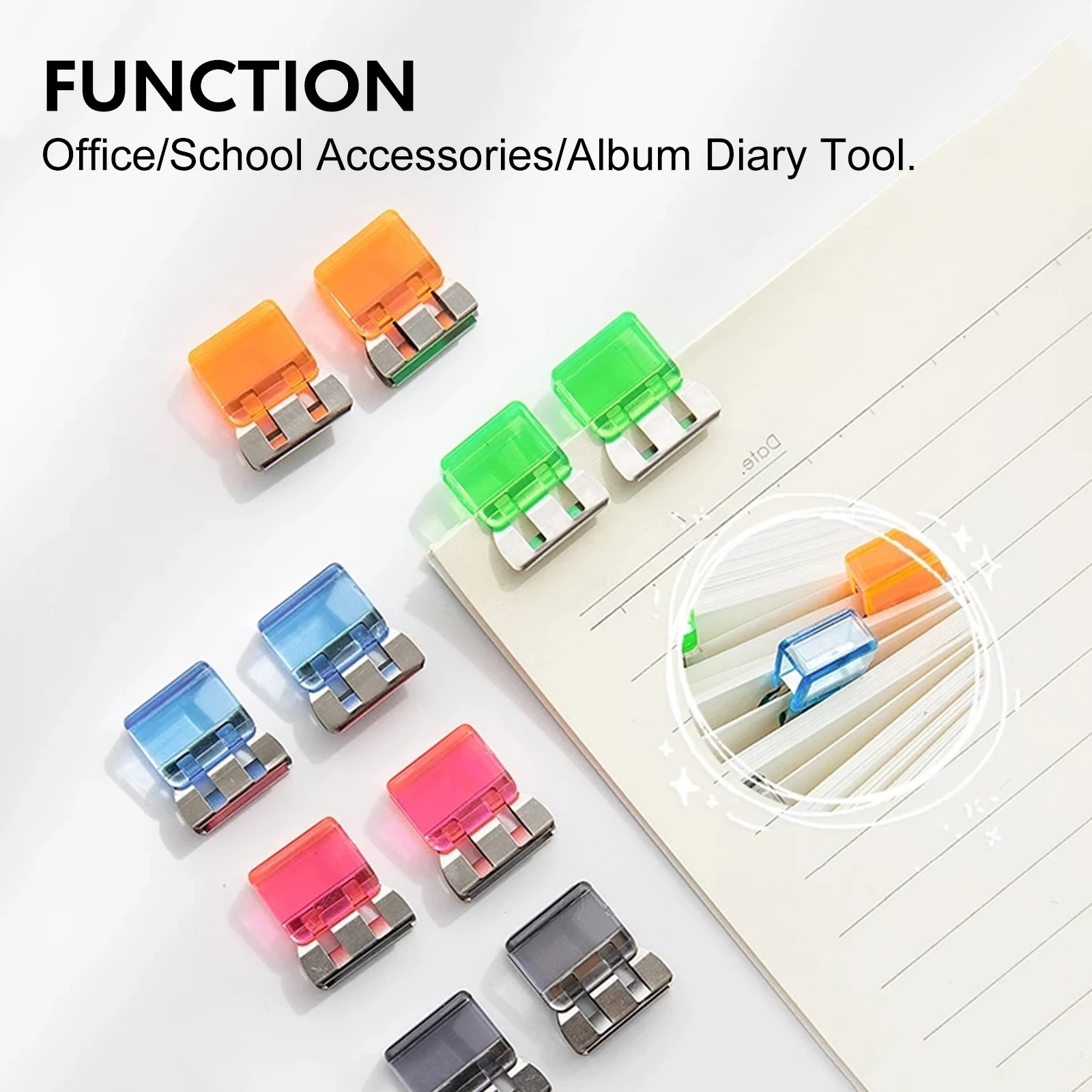 

10 шт., мини-зажимы для бумаги, A6709