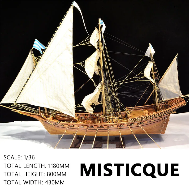 Деревянная модель корабля 1/36