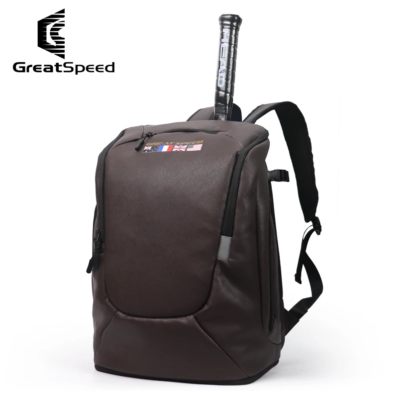 Greatspeed Tennis Racket Backpack Large Capacity with Shoe Compoment Tennis Badminton Bag Travel Business Backpack