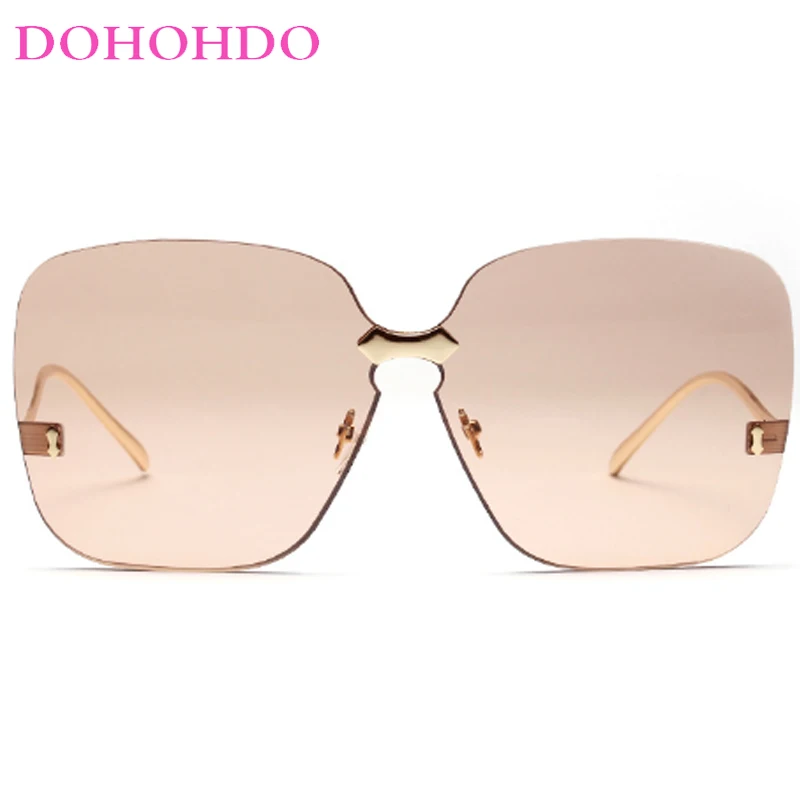 Солнечные очки DOHOHDO без оправы для мужчин и женщин роскошные солнцезащитные