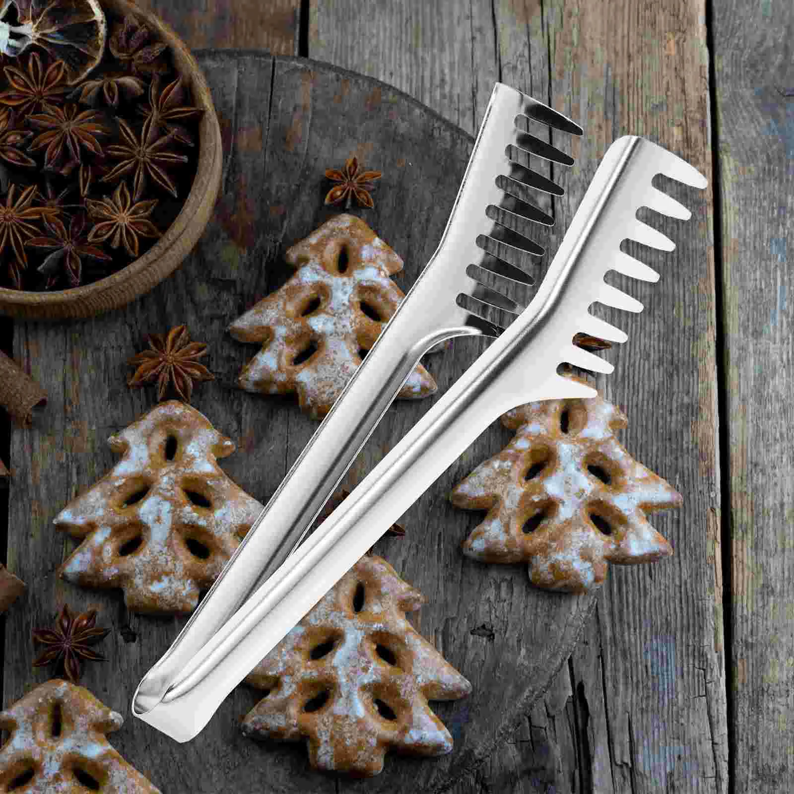 

Outdoor Product Kitchen Essentials Cooking Accessories Buffet Dessert Clamp Baked Food Tong Metal Tongs