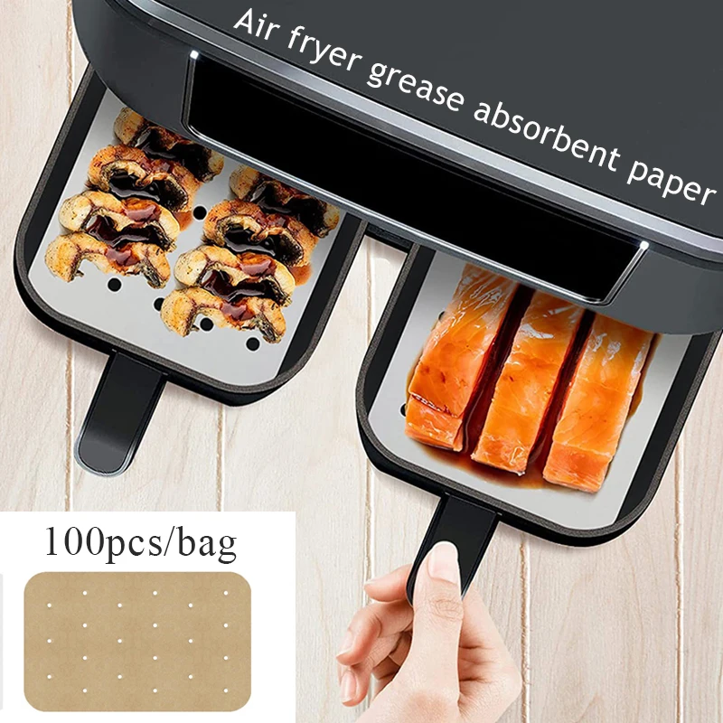 

Special Paper for Air Fryer Baking Oil-proof and Oil-absorbing Paper for Household Barbecue Plate Food Oven Kitchen Pan Pad