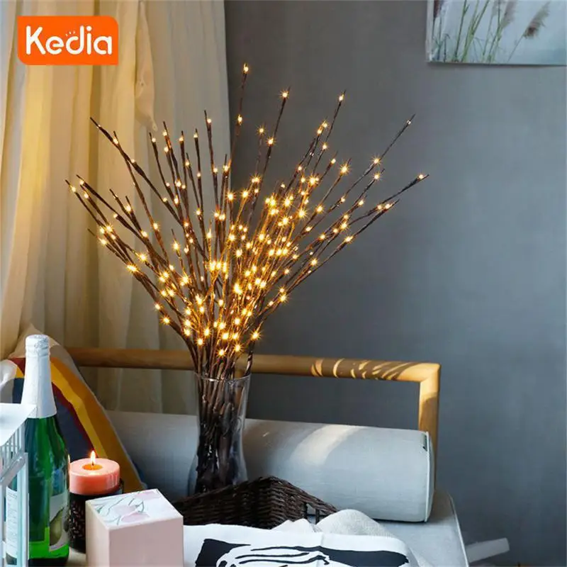 

20 LED Simulation Orchid Branch Light Romantic Vase Filler Flower Willow Branch Lights Christmas Holiday Home Decoration Light