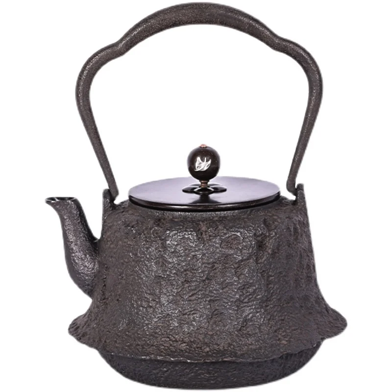 

Tibetan King Hall imported sand iron teapot from Japan, pure manual, uncoated, special cast iron charcoal furnace for boiling