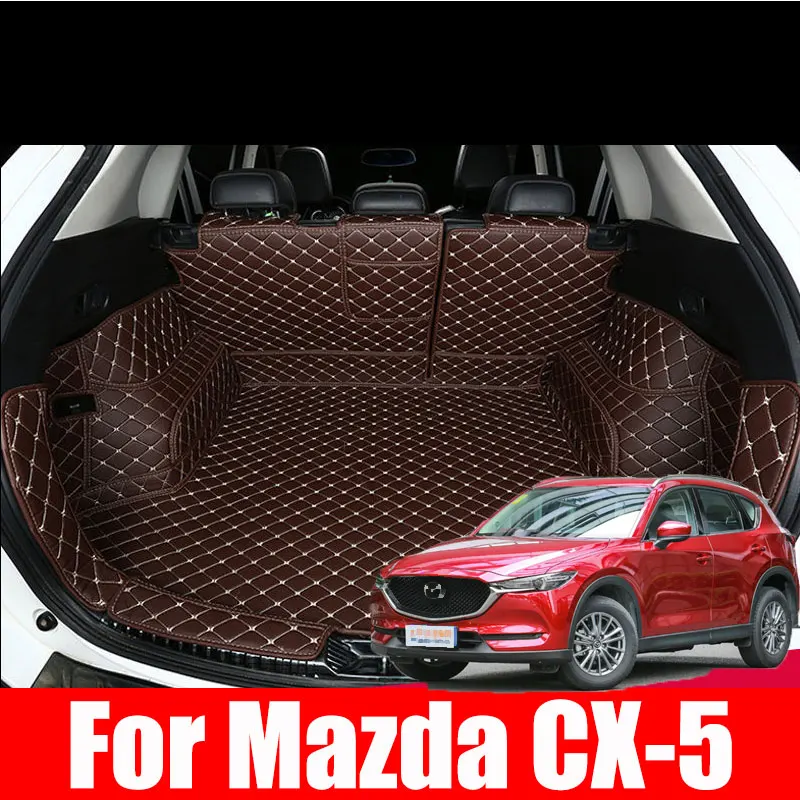 Пользовательские для Mazda CX-5 cx5 cx 5 kf 2017 2018 2019 2020 2021 задняя кожаная подкладка на