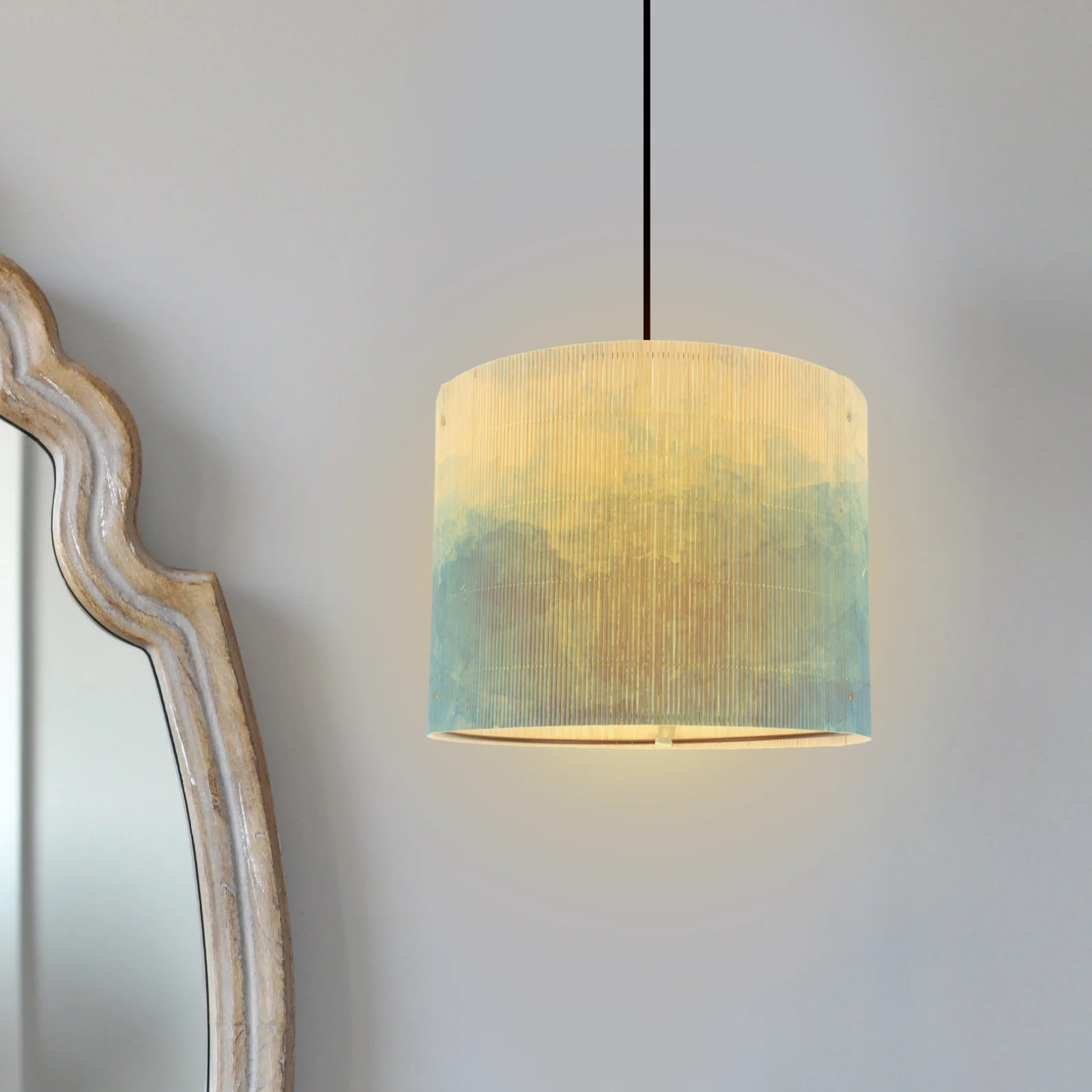 

Unique Lamp Shades Decor Floor Bedside Replacement Bamboo Lampshades Cylindrical Table