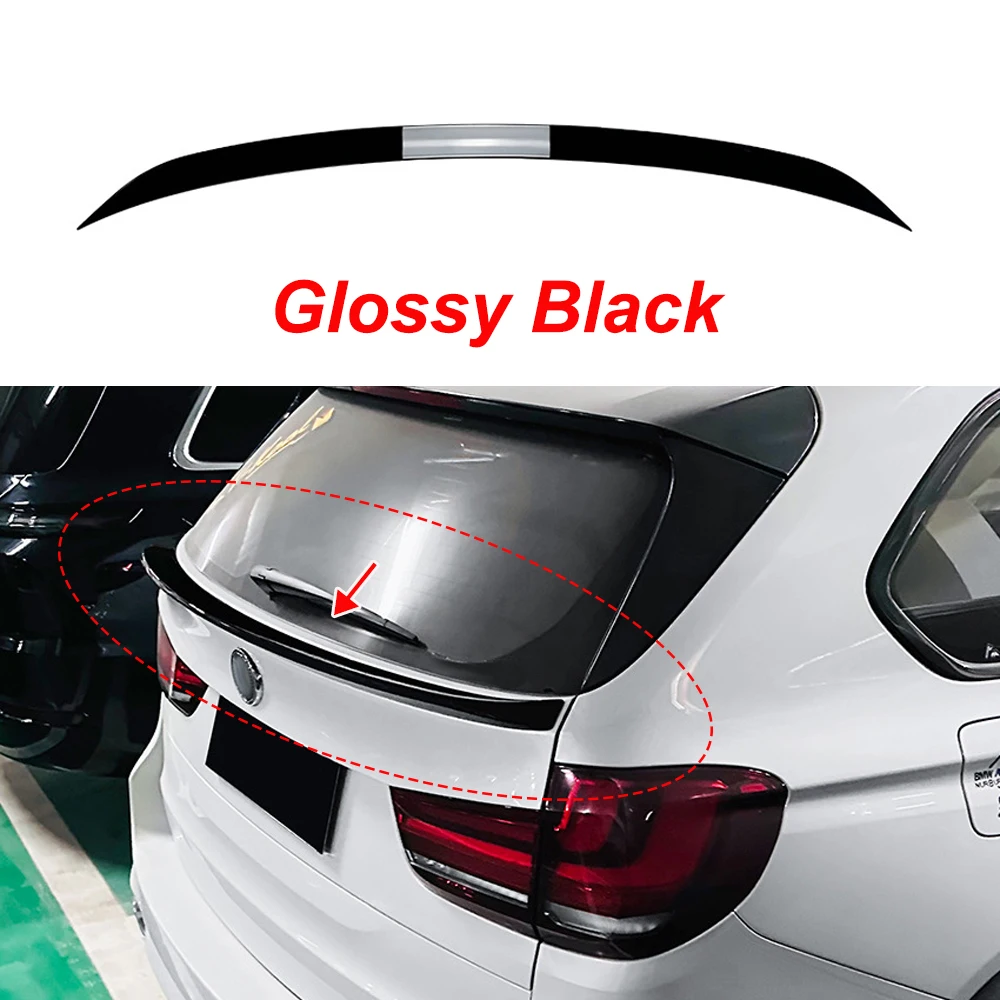 Для BMW X5 F15 2014-2018 задний верхний багажник, спойлер на крышу, крышка крыла, спойлеры, глянцевый черный хвост, спойлер на заднюю дверь, модификация оливия дейд осторожно спойлеры
