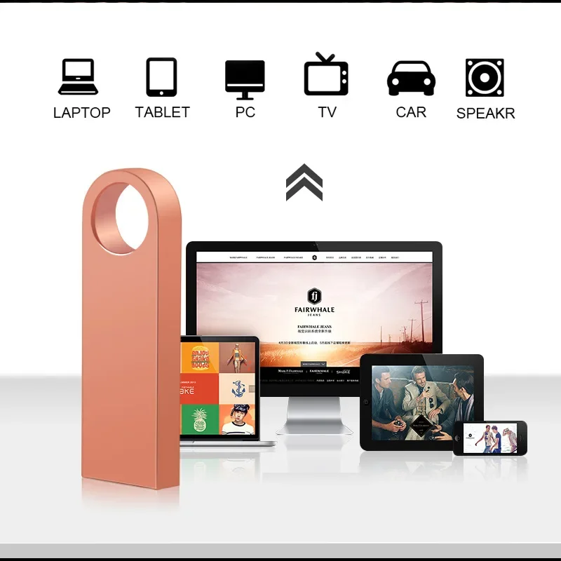 Металлический Usb флеш-накопитель с логотипом на заказ мини-флешка подсветкой 4 ГБ