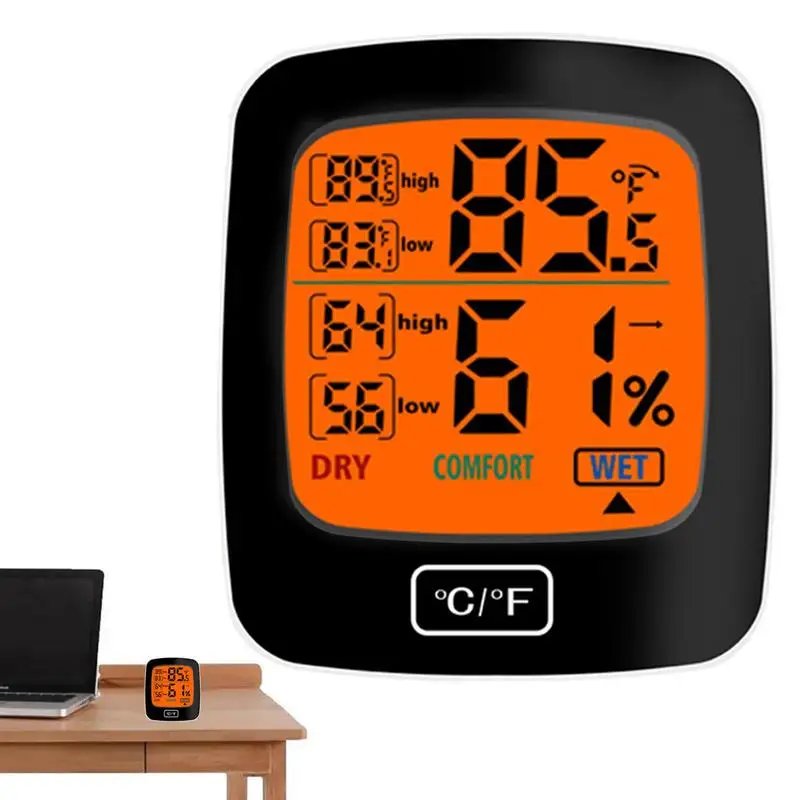 

Цифровой мини-термометр-гигрометр, комнатный Измеритель температуры и влажности, датчик с монитором температуры и влажности