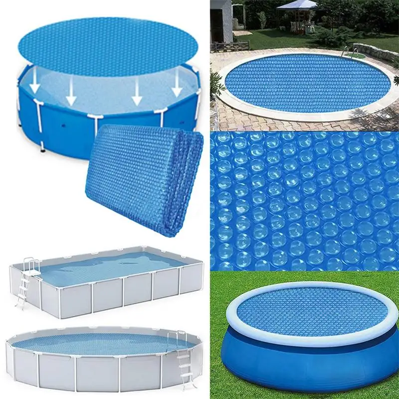 

Solar Pool Cover Above Ground Pool Solar Cover PE Bubble Film Swimming Pool Blanket Pool Protection Cover Film For Frame Pool