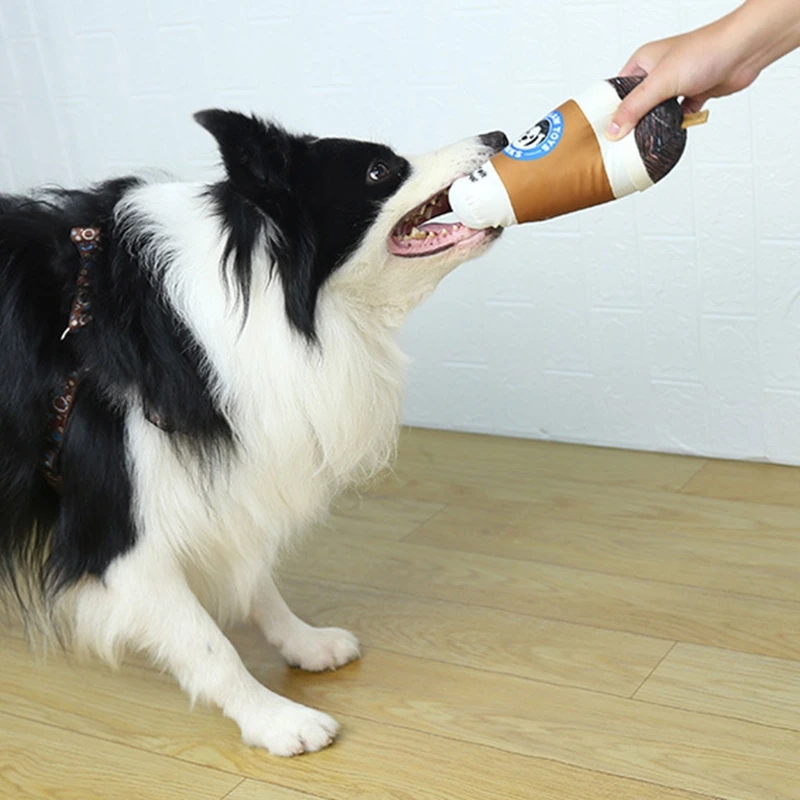 

Funny Coffee Cup Shape Dog Squeaky Toy for Small Medium Large Dogs Puppy Aggressive Chewers Stuffed Plush Chew Toys Teething