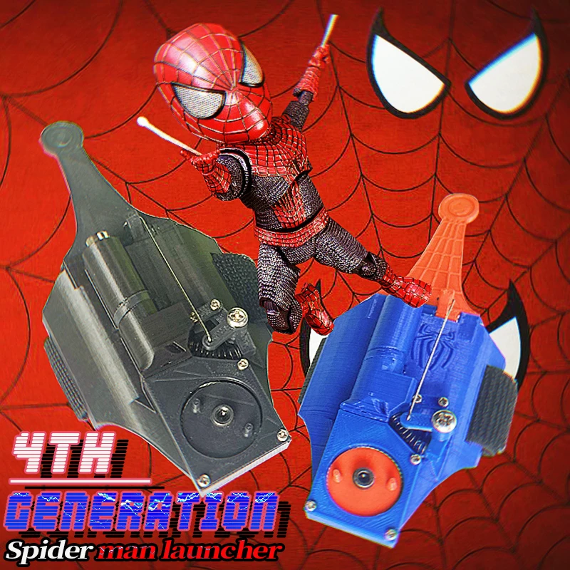 Hot Spiderman Web Shooters Wrist Launcher Spider Man Peter Parker Cosplay Accessories Props Toy for Children Creative Gift Kids