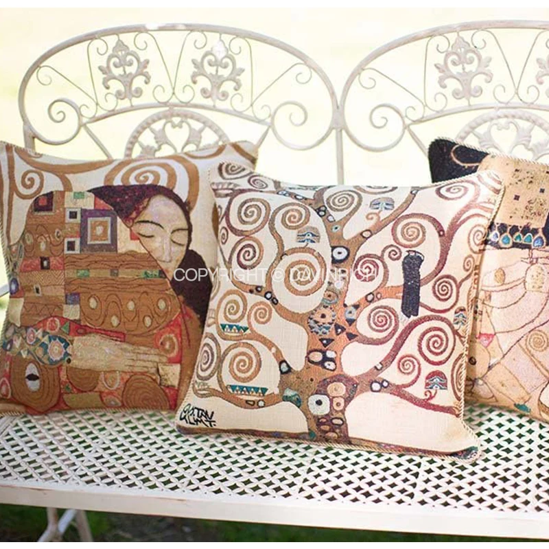 DAVINRICH оранжевое дерево гобелен наволочка Уильям Моррис's Art восхитительная