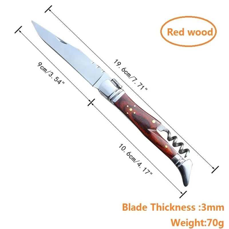 

Складной нож Laguiole из нержавеющей стали с деревянной ручкой