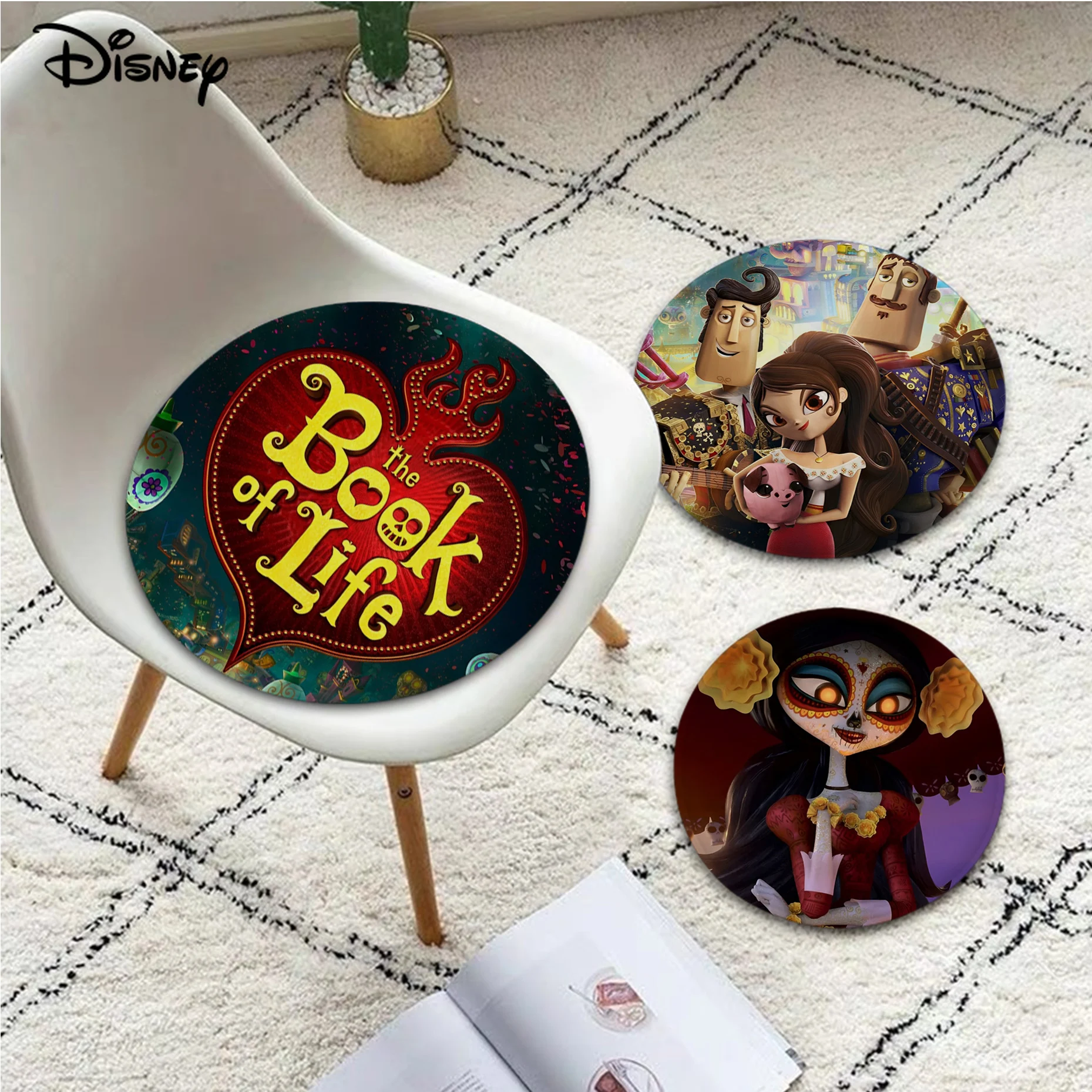 

Disney Book Of Life Cushion Mat Tie Rope Chair Cushion Soft Office Car Seat Comfort Breathable 45x45cm Cushion Pads