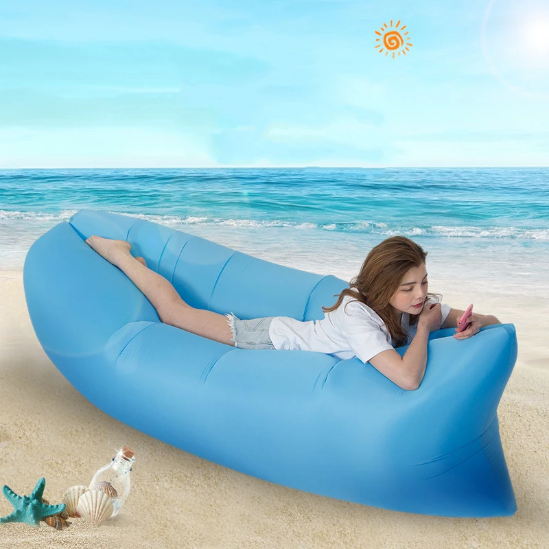 Кемпинг-стул Пляжный Пикник Надувной диван Ленивая Ультралегкая Пуховая спальная сумка Воздушная кровать Шезлонг Мебель на открытом воздухе