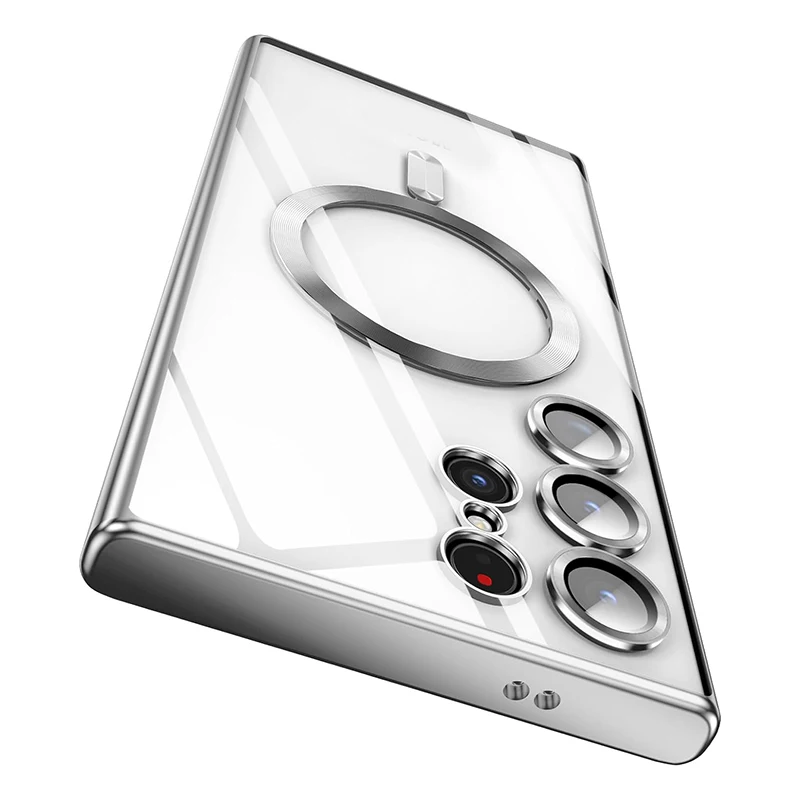 Мягкий Магнитный чехол Magsafe для Samsung Galaxy S24 S23 S22 S21 S20 Plus Note 20 Ultra S20FE S21FE S23FE