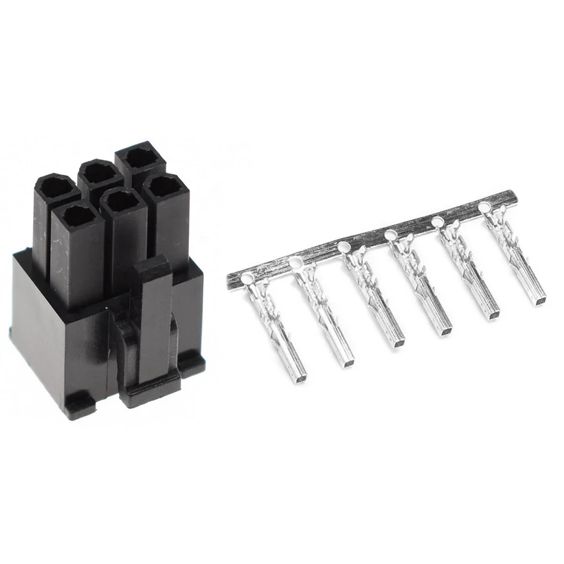 

100PCS 4.2mm Pitch Connector 3901-2120 PC Graphics Card PCI-E GPU 6Pin 5557 Male Housing with Terminals