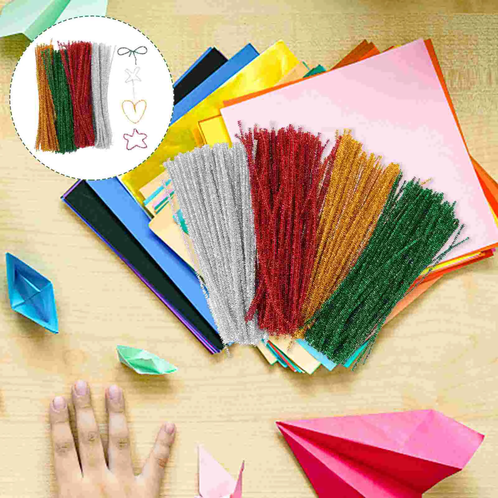 400 шт. очищающее средство рождественские стебли из синели принадлежности для