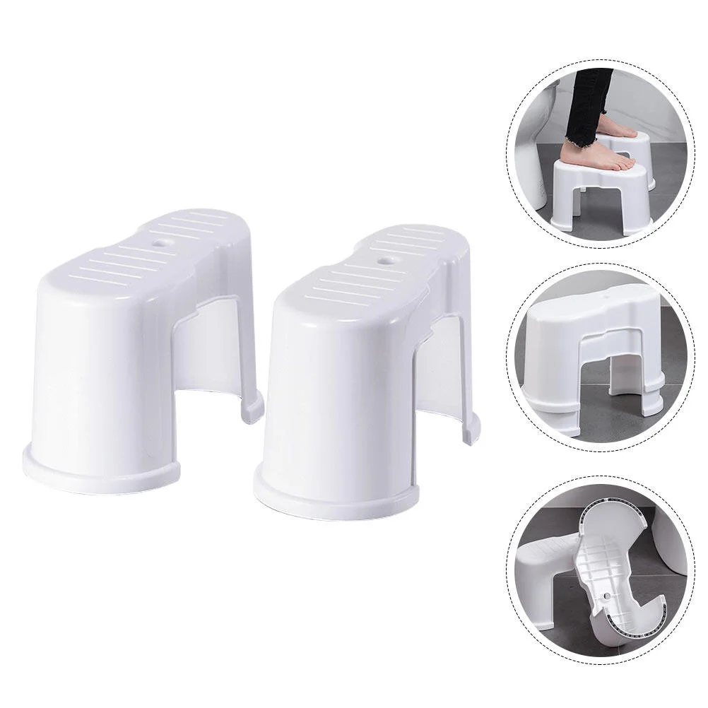 

Flower Pot Stand Portable Toilet Footstool Thickened Plastic Stepping Anti-slip Household