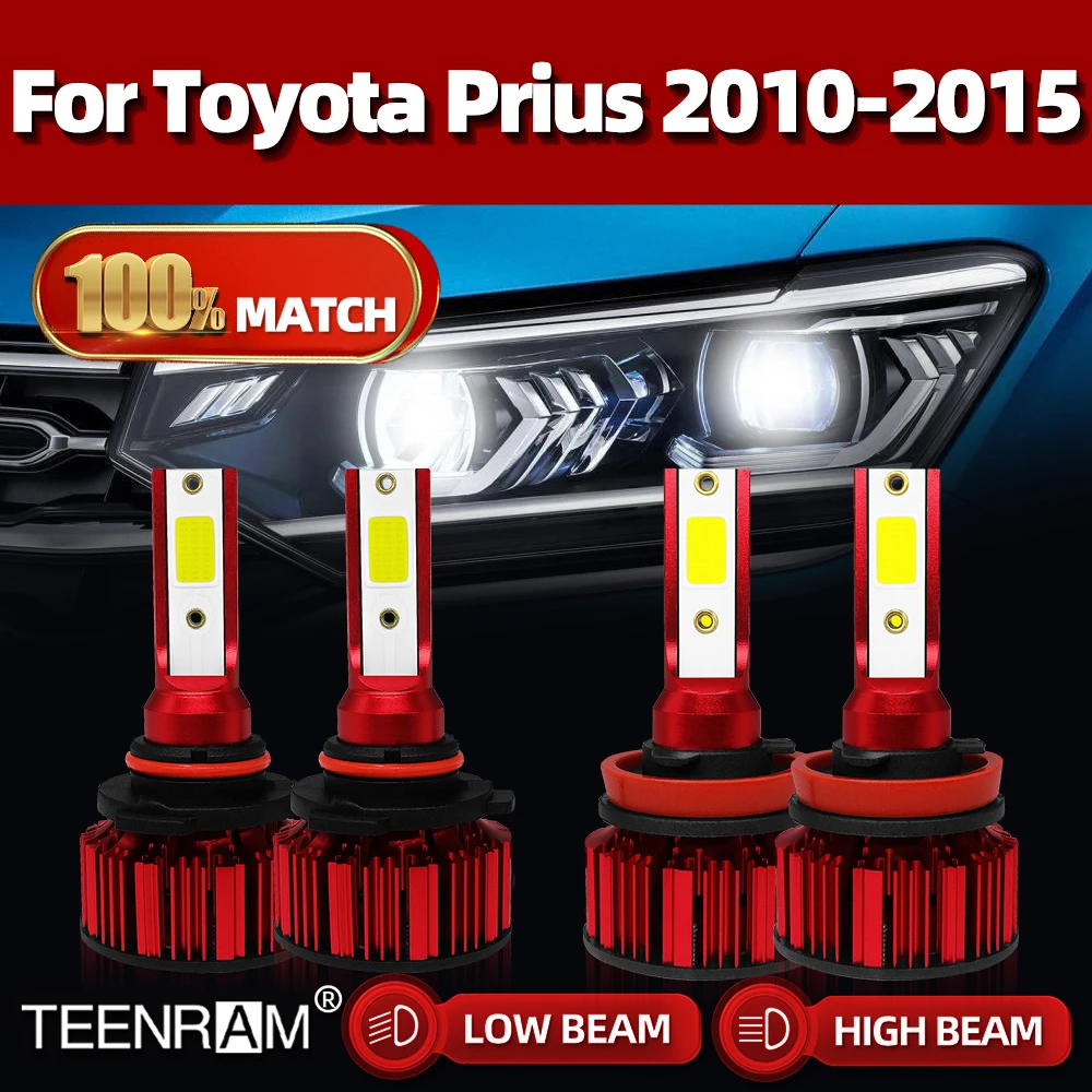 

240W Car Headlight Bulbs LED 40000LM H11 9005 HB3 Auto Headlamps 12V Car Lights For Toyota Prius 2010 2011 2012 2013 2014 2015