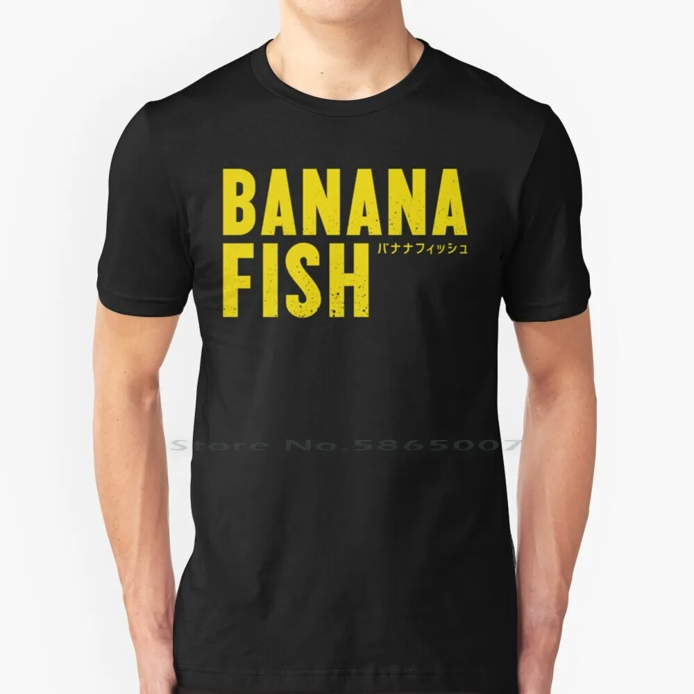 

Banana Fish Logo T Shirt 100% Cotton Banana Fish Logo Banana Fish Ash Lynx Ash Eiji Ash Lynx Banana Fish Bananafish Banana Fish
