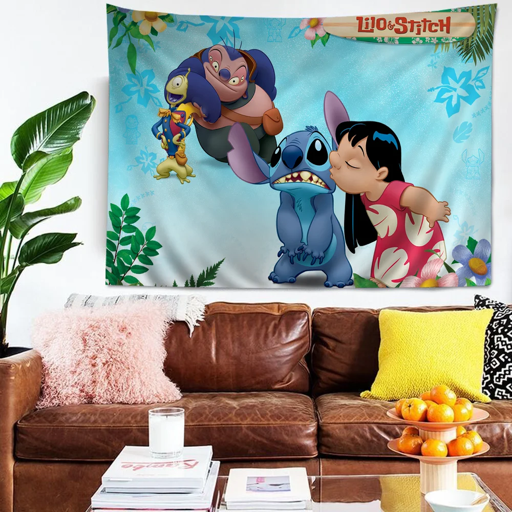 Красочный гобелен с рисунком S-стичей настенный подвесной Таро хиппи настенные