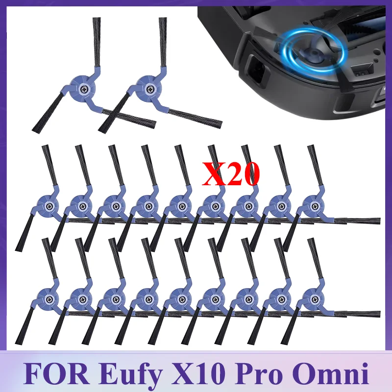 Фото Аксессуары для робота-пылесоса Eufy X10 Pro Omni: запасные части, боковые щетки с защитой от наматывания волос №1