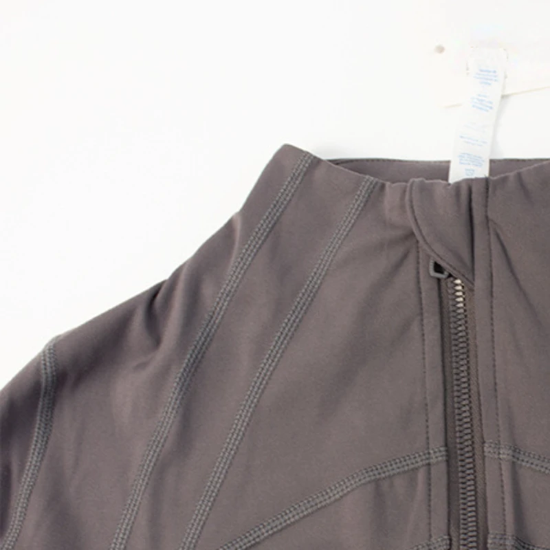 Yoga Define Running Jacket Lulusolid Women Fitness Stretchy Standing-collar Quick Dry Naked Hiking Coats Outdoor Sweatshirts