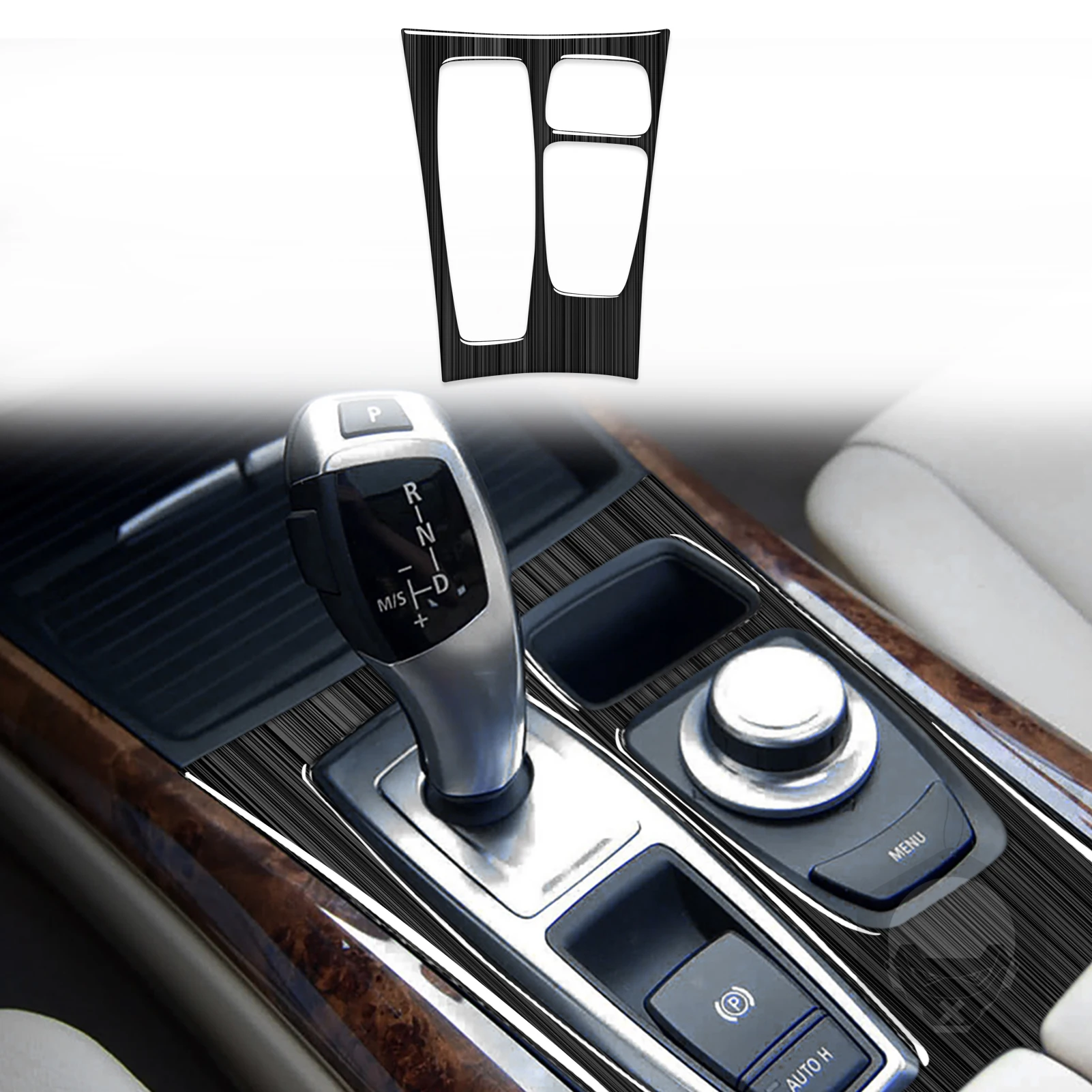 Для BMW X5 2008–2013 X6 2009–2014 черная полоса автомобильные аксессуары панель