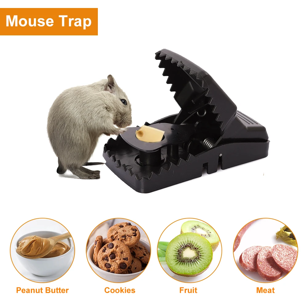 

2pcs Garden Home Effective Mouse Trap Reusable Mice Catching Indoor Outdoor Bait
