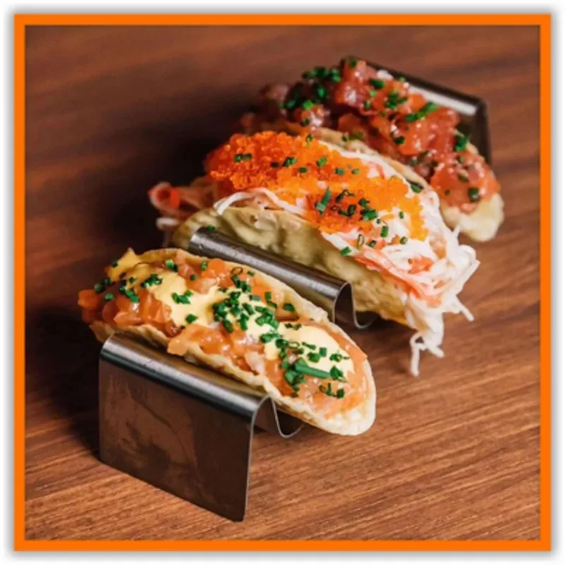 

Mexican Tacos Stand Pancake Rack Kitchen Tools Gadget Stainless Steel Bracket The Shelf Holder Clip Mexico Tableware Gadgets Bar