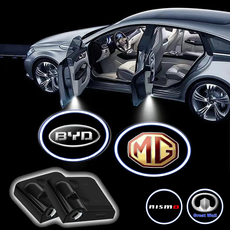 

2pcs Car Doors Wireless Projector Logo LED Welcome Lights for Dodge Journey Caliber Challenger Charger Nitro Ram 1500 Durango