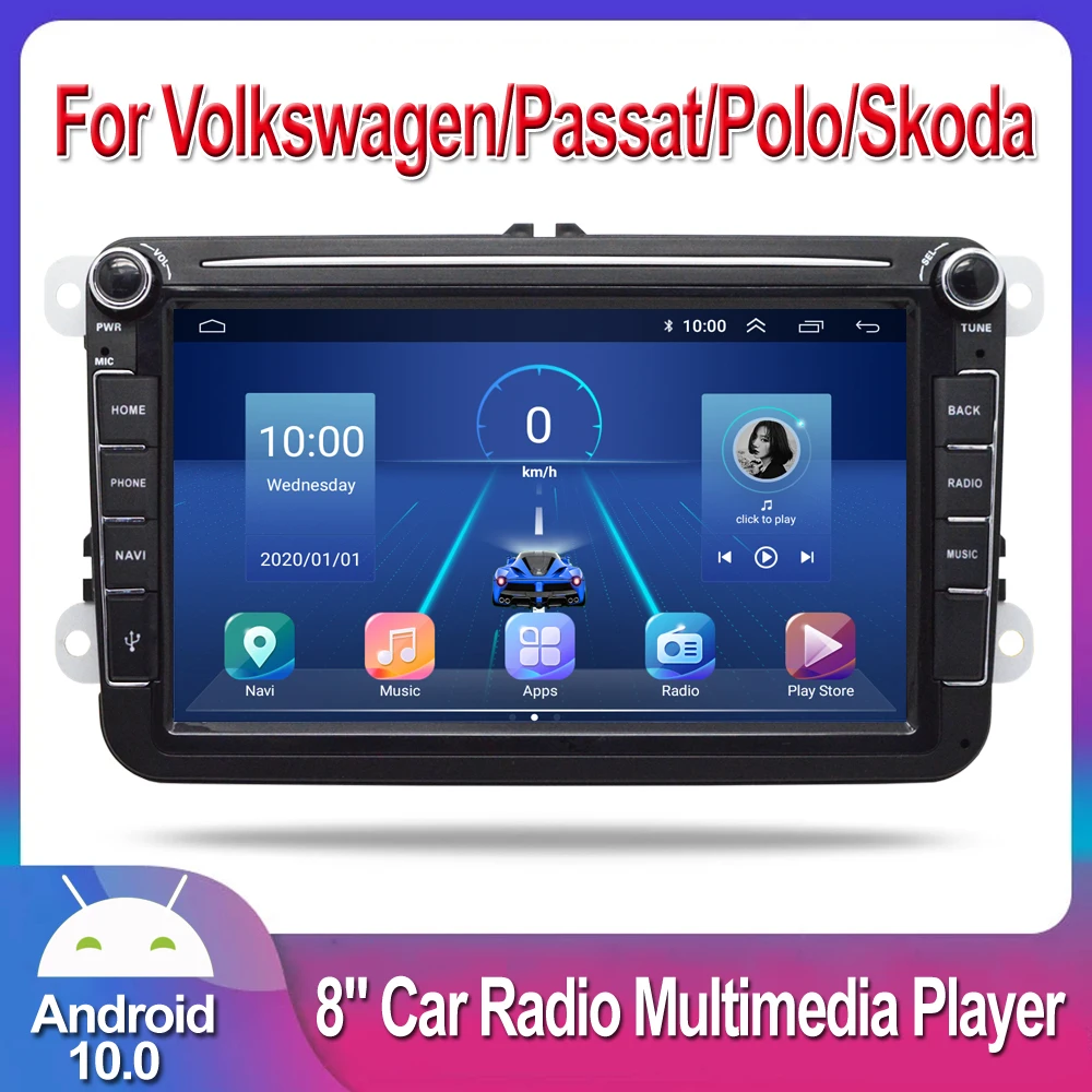 Автомобильный мультимедийный плеер автомагнитола на Android с GPS для VW/Volkswagen Skoda Octavia