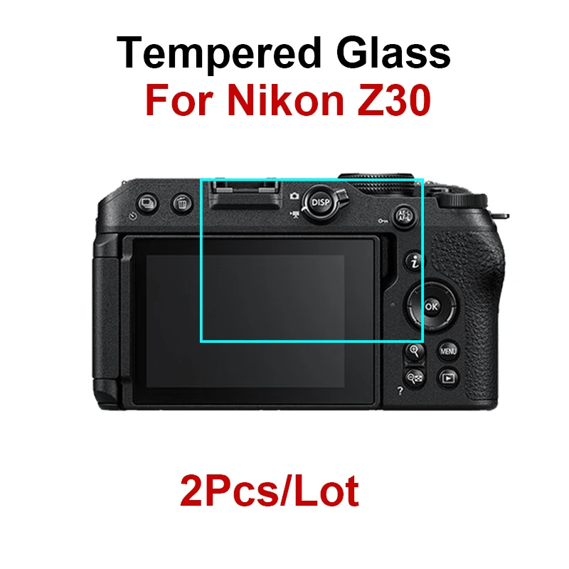 

2PCS Tempered Glass For Nikon Z30 Z 30 Camera Screen Protector HD Clear LCD Protective Film Anti-Scratch Glass Display Movie