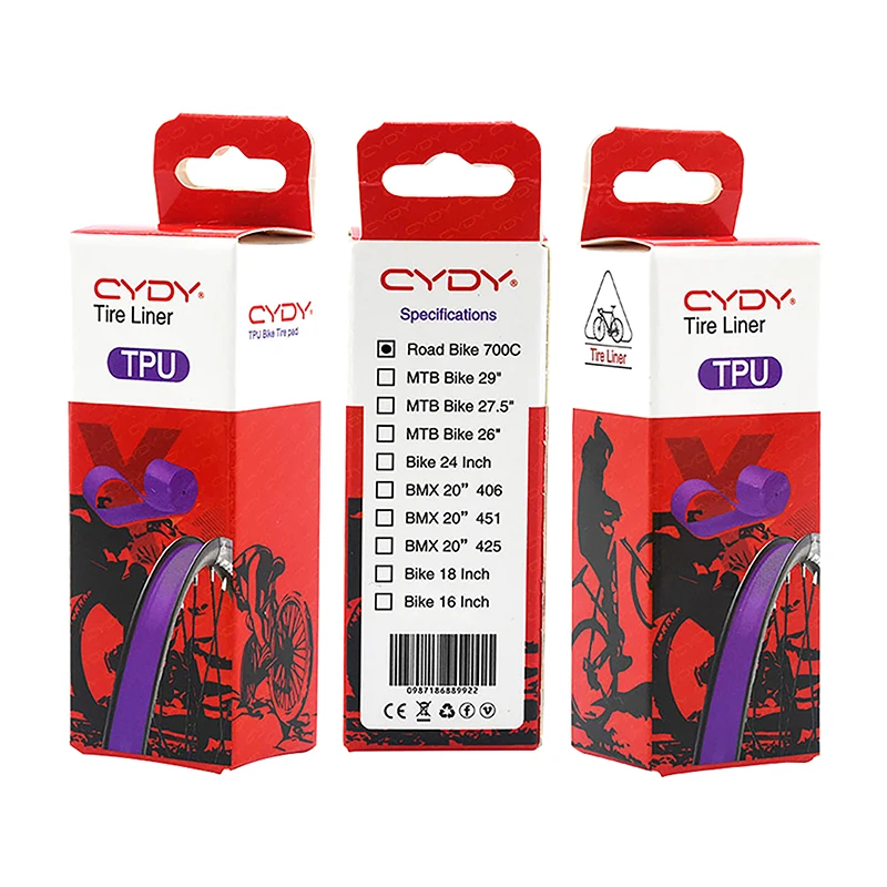 CYDY ТПУ Велосипедная Камера Внутренняя Трубка Для Шоссейных Велосипедов 23C-50C