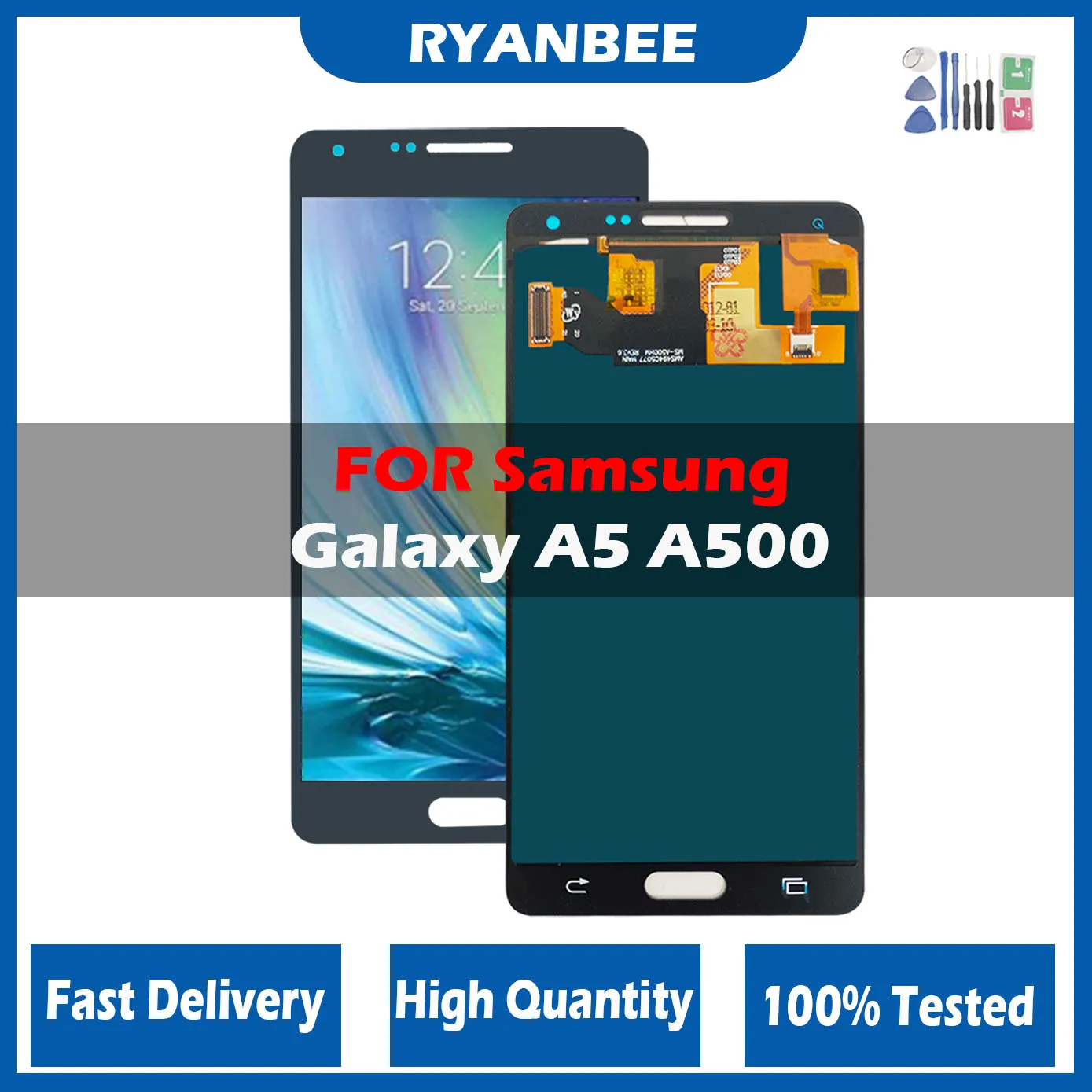 

100% протестированный Оригинальный ЖК-дисплей для SAMSUNG Galaxy A5 2015 A500FU A500 A500F A500M дисплей сенсорный экран сменный дигитайзер