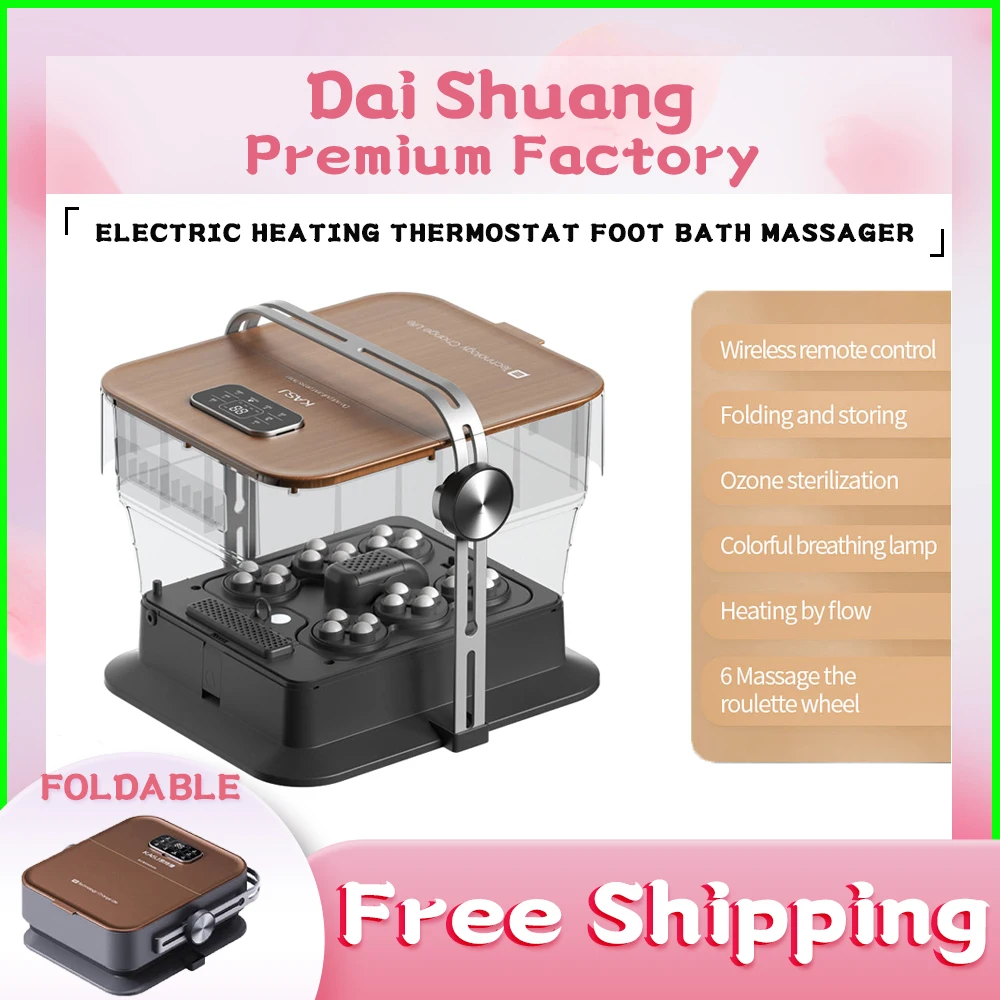 Foldable Portable Fold Foot Spa Bath Tub Electric Collapsibl