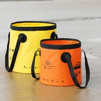 10l travel outdoor portable camping collapsible water bucket water container storage carrier bags washing container