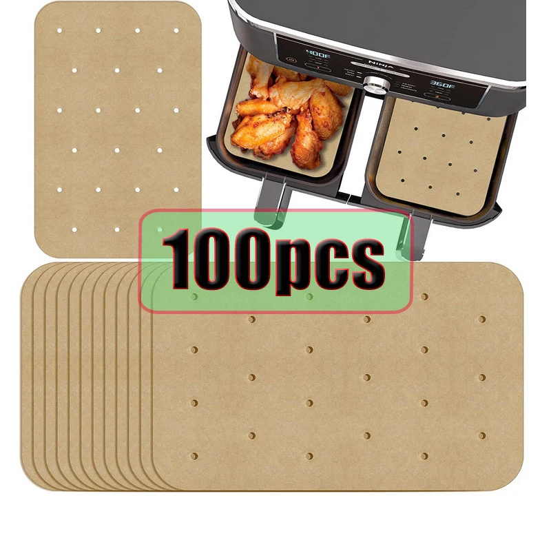 

10/50/100pcs Air fryer Baking Paper Liner Non-Stick Mat Cheesecake Kitchen Baking Tools Disposable Baking Tray for Microwave BBQ