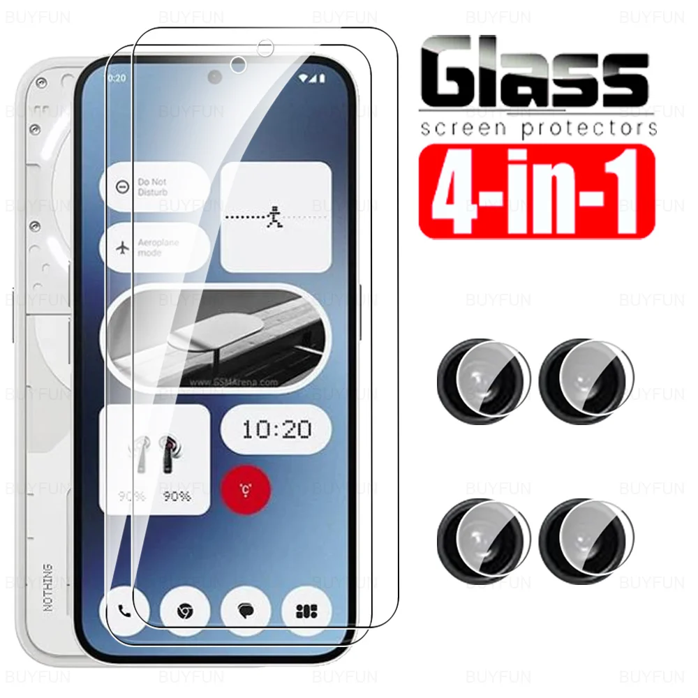 Закаленное стекло 4 в 1 для камеры NothingPhone (2a) Phone2a 2 A A2