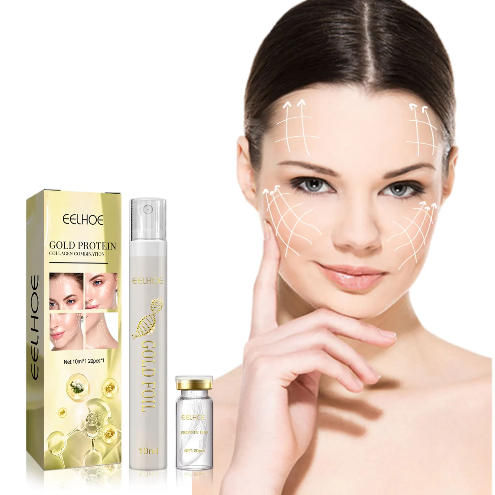 

Protein Thread Lifting Set Water-Soluble Collagen Fade Fine Lines Thread Lift Set Absorbable Collagen Thread For Face Lift