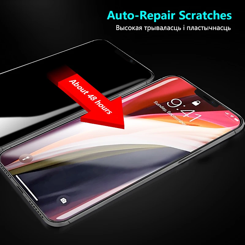 Гидрогелевая пленка для iphone 13 12 pro max 11 mini xs xr se 2022 7 8 6s plus защитная экрана защитные