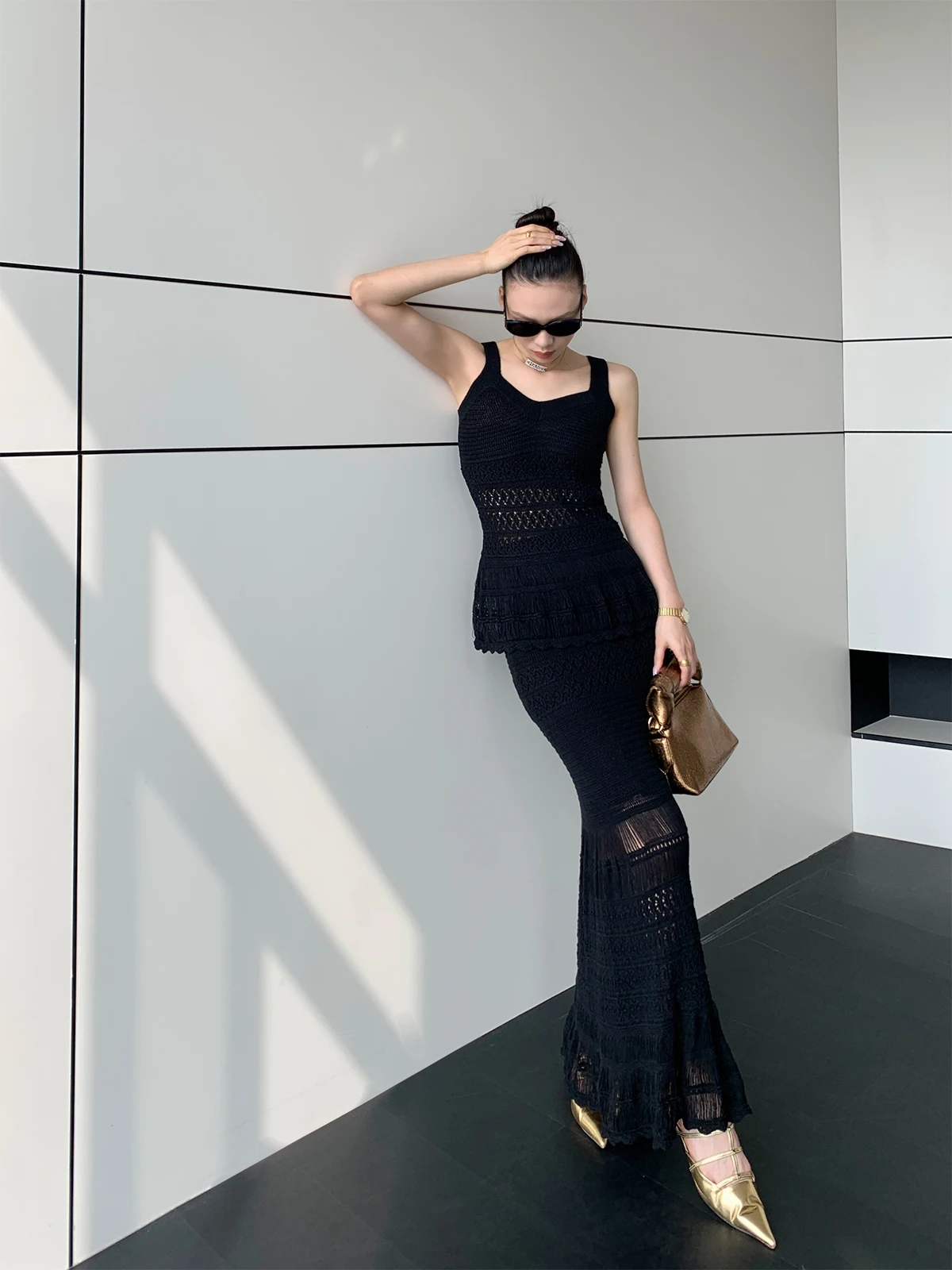 Paperlll новый китайский костюм с юбкой комплект из двух предметов темпераментный