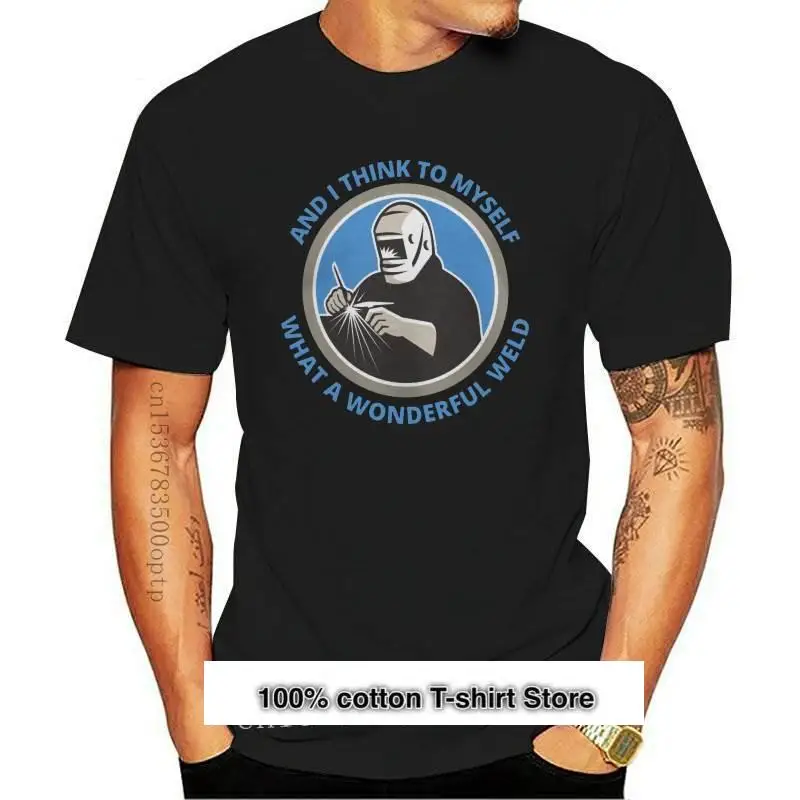 

Camiseta de soldador para hombres, Camisa de algodón puro con cuello redondo, ideas de regalo